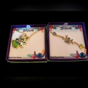 DISNEY STITCH NECKLACE & BRACELET BUNDLE NIB